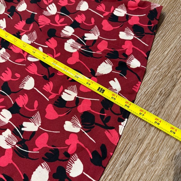 Cabi Womens Burgundy Floral Print Spaghetti Strap Tank Top Size Large - Picture 8 of 8